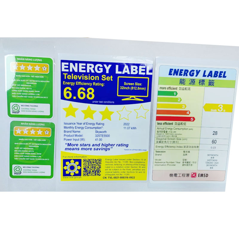 Energy Efficiency Stickers